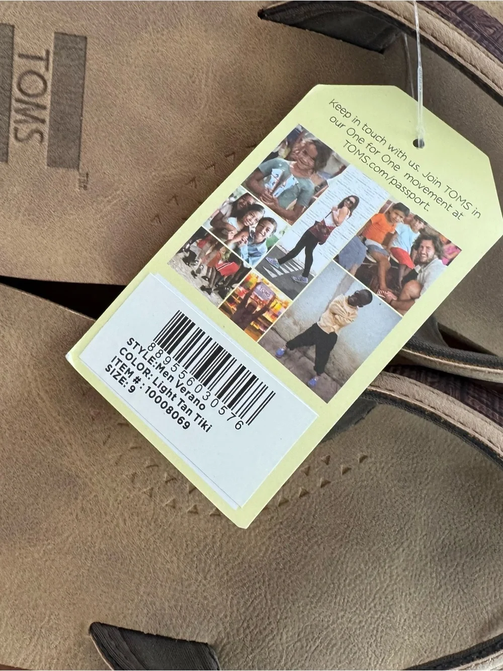 TOMS Men’s Flip flop - Verano - size 9 - New
